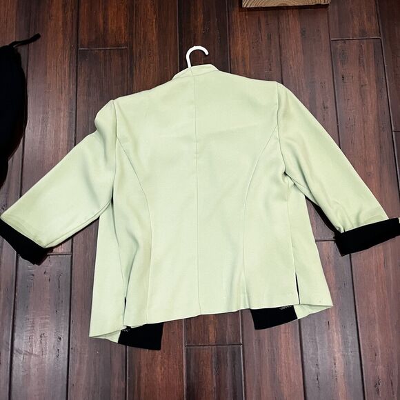 Miss Dorby Women's Pant Suit Size 10 Green 2-Piece Classic - Picture 5 of 6